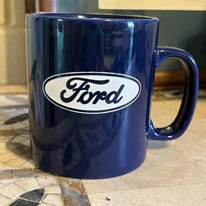 Rare Vintage Ford Logo 11oz Coffee Mug- EUC Kiln Craft